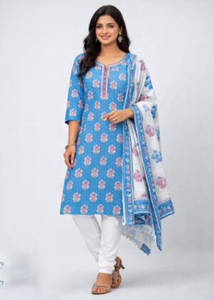 Royal Bloom Cotton Salwar Set